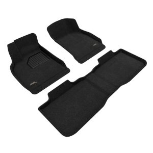 Lucid Air Touring Floor Mats - Front and Rear - 3D MAXpider - Elegant Black Full Set - Black - `22-`24 Lucid Air Touring Floor Mats - Front and Rear - 3D MAXpider - Elegant Black Full Set - Black - `22-`24